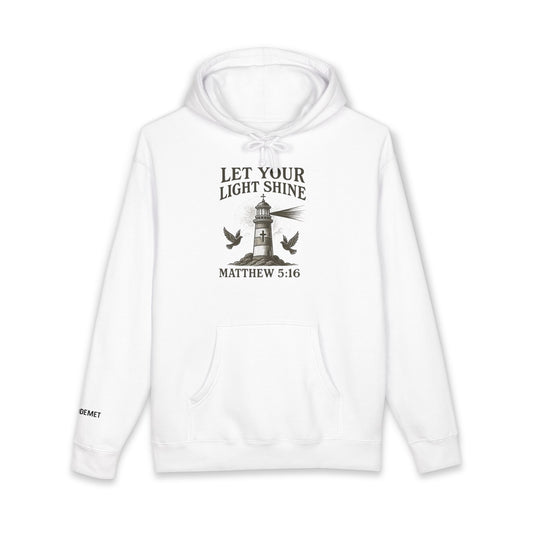 Let Your Light Shine Hoodie – Matthew 5:16 Christian Lighthouse Sweatshirt