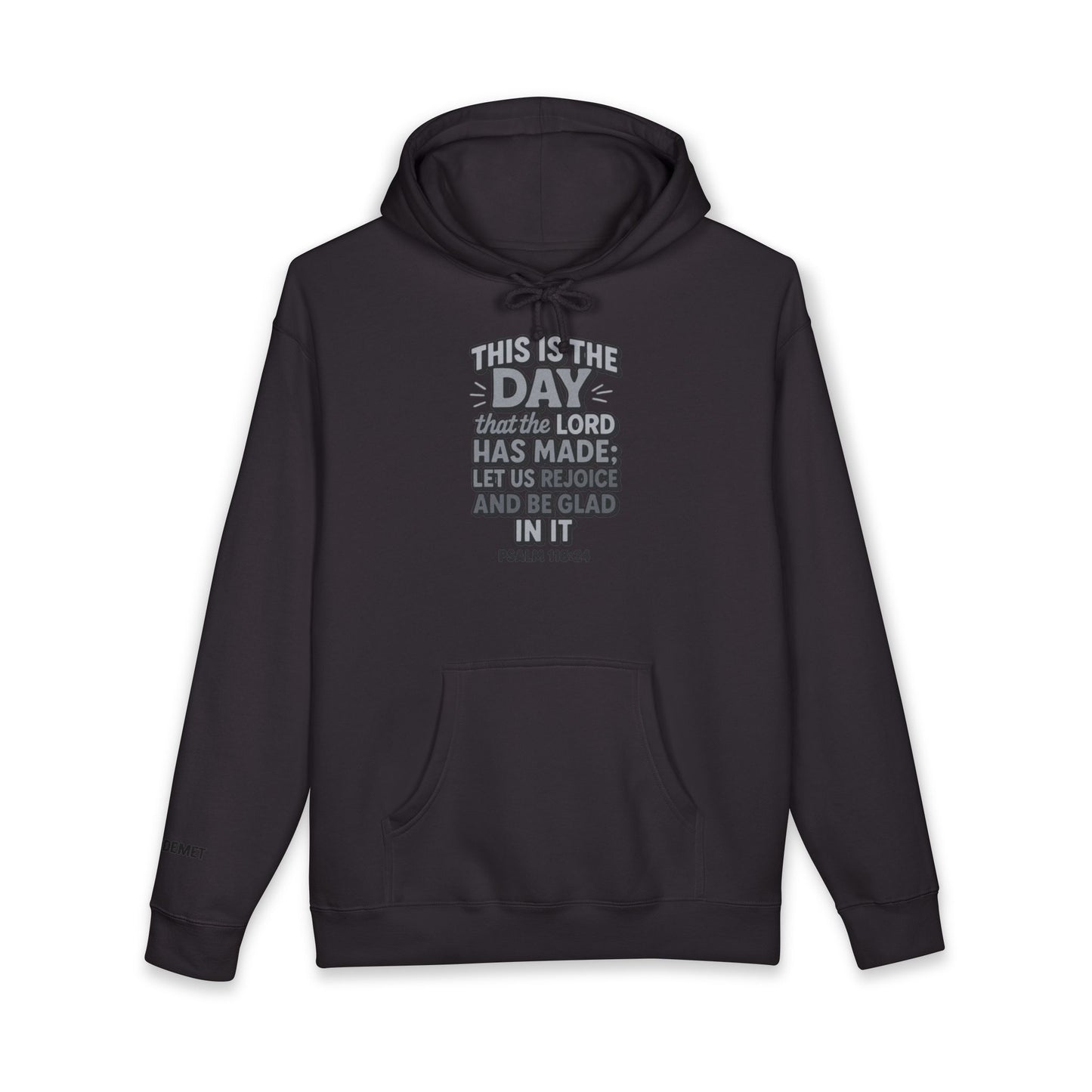 Hoodie — "This Is the Day" Psalm 118:24 Inspirational Christian Hoodie