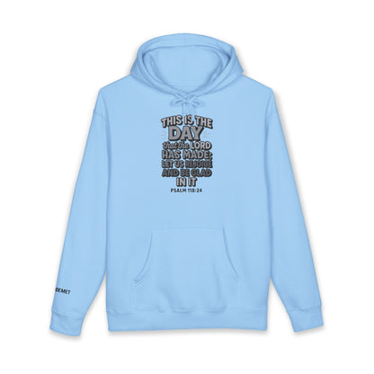Hoodie — "This Is the Day" Psalm 118:24 Inspirational Christian Hoodie