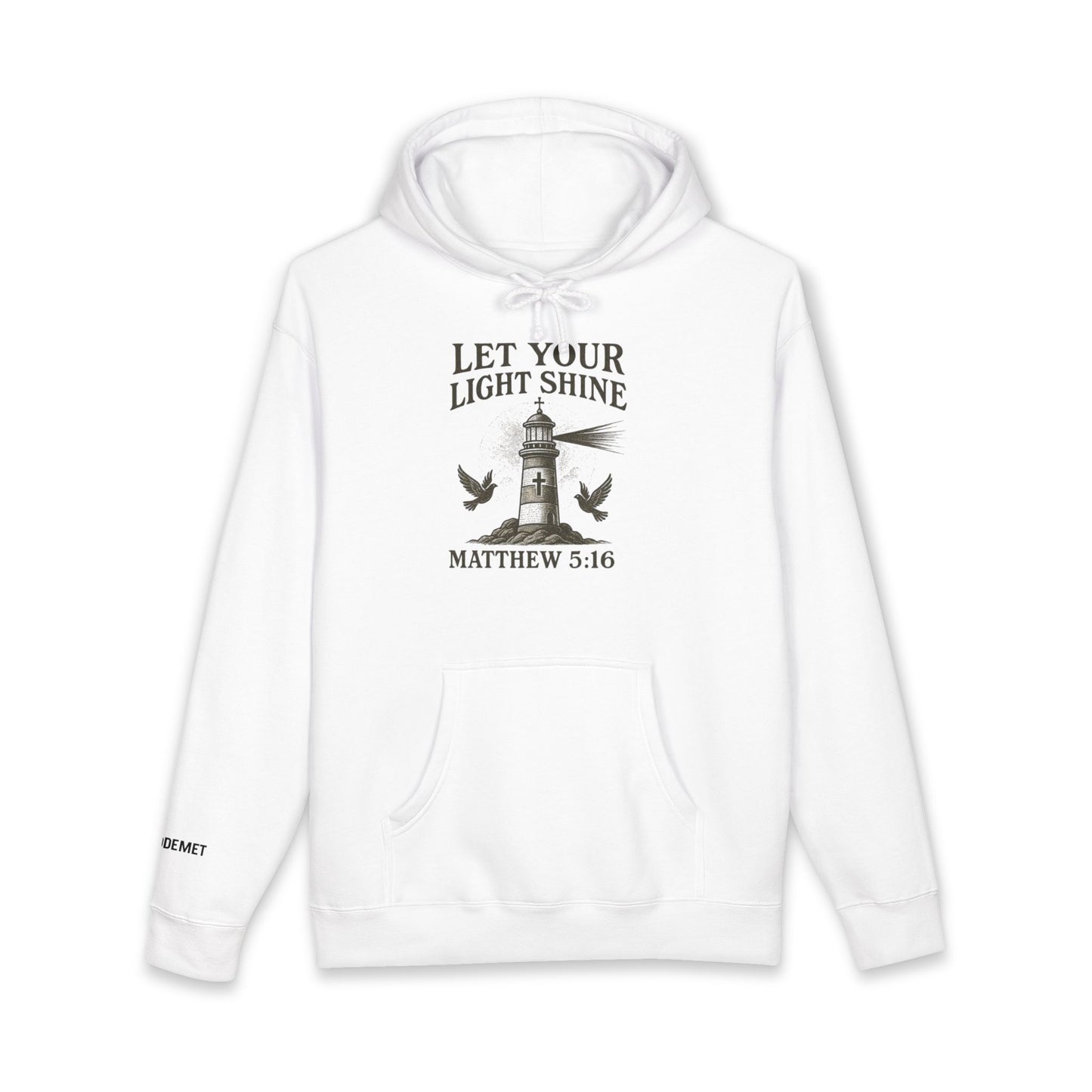 Let Your Light Shine Hoodie – Matthew 5:16 Christian Lighthouse Sweatshirt