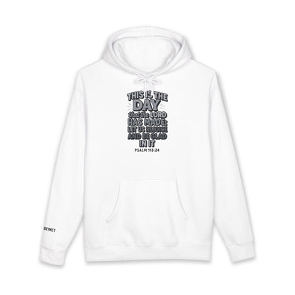 Hoodie — "This Is the Day" Psalm 118:24 Inspirational Christian Hoodie