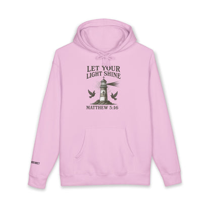Let Your Light Shine Hoodie – Matthew 5:16 Christian Lighthouse Sweatshirt