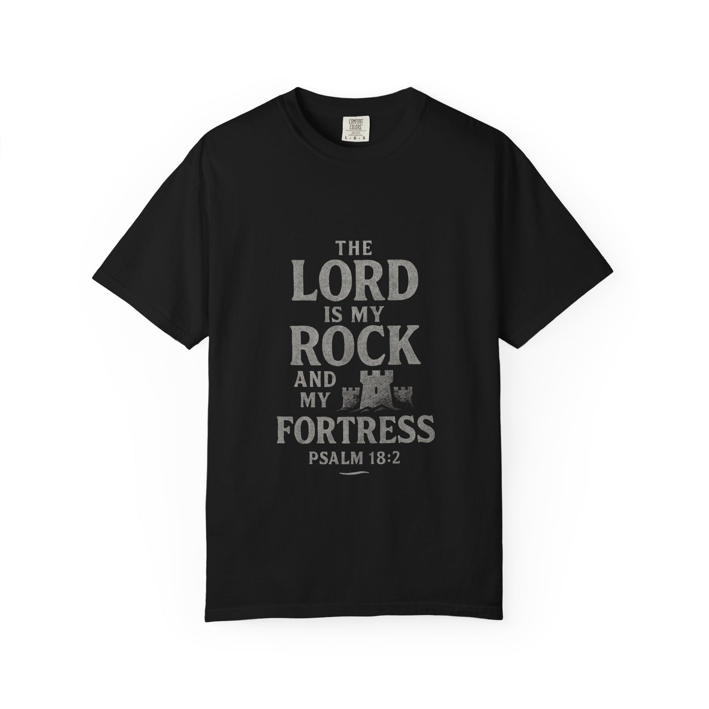 Religious T-Shirt — “The Lord is my Rock ” Psalm 18:2 Christian Tee
