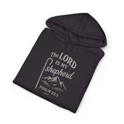 Hoodie — "The LORD Is My Shepherd" Psalm 23:1 Christian Faith Pullover