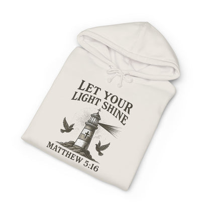 Let Your Light Shine Hoodie – Matthew 5:16 Christian Lighthouse Sweatshirt