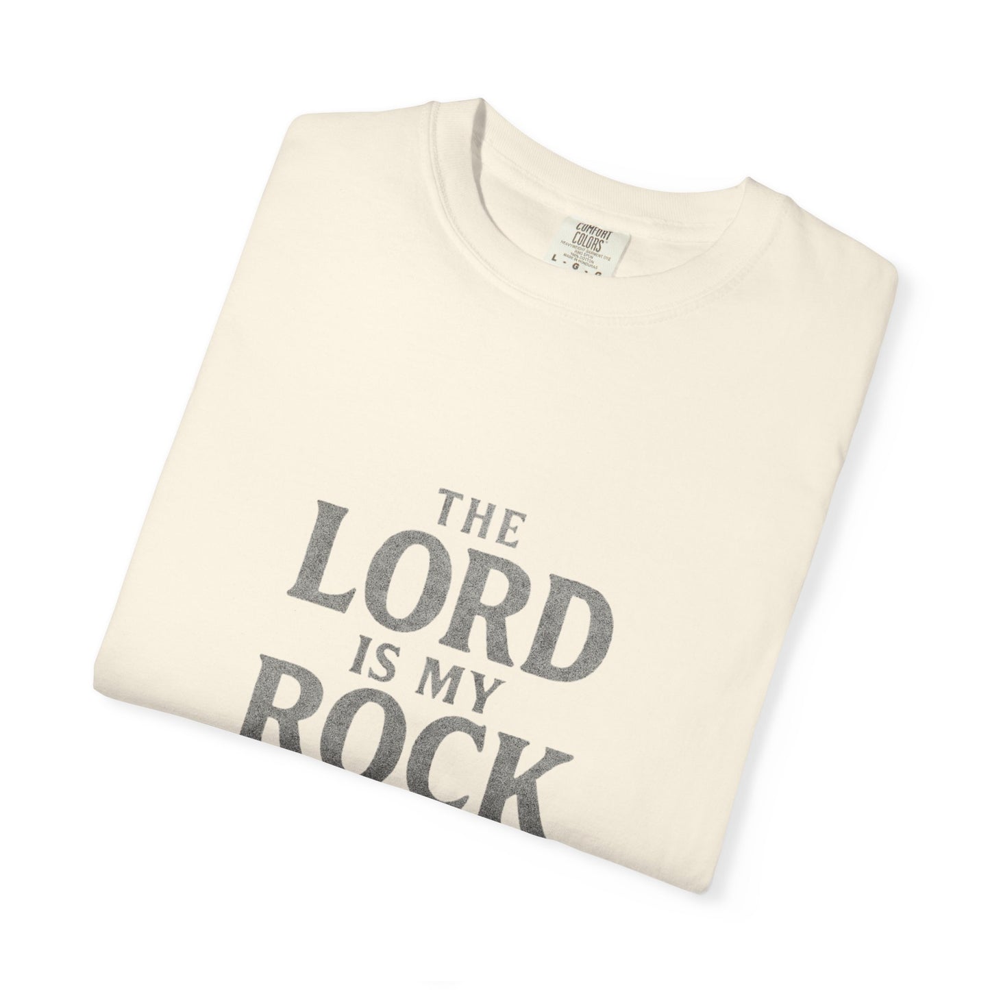 Religious T-Shirt — “The Lord is my Rock ” Psalm 18:2 Christian Tee