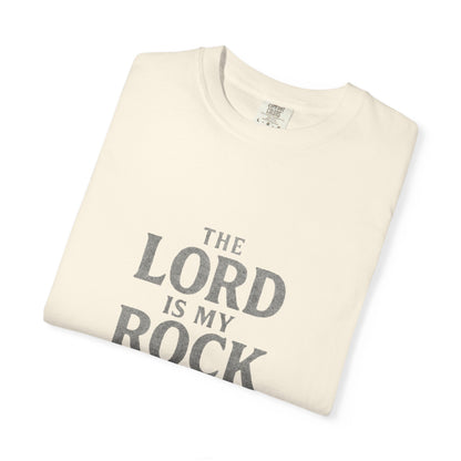 Religious T-Shirt — “The Lord is my Rock ” Psalm 18:2 Christian Tee