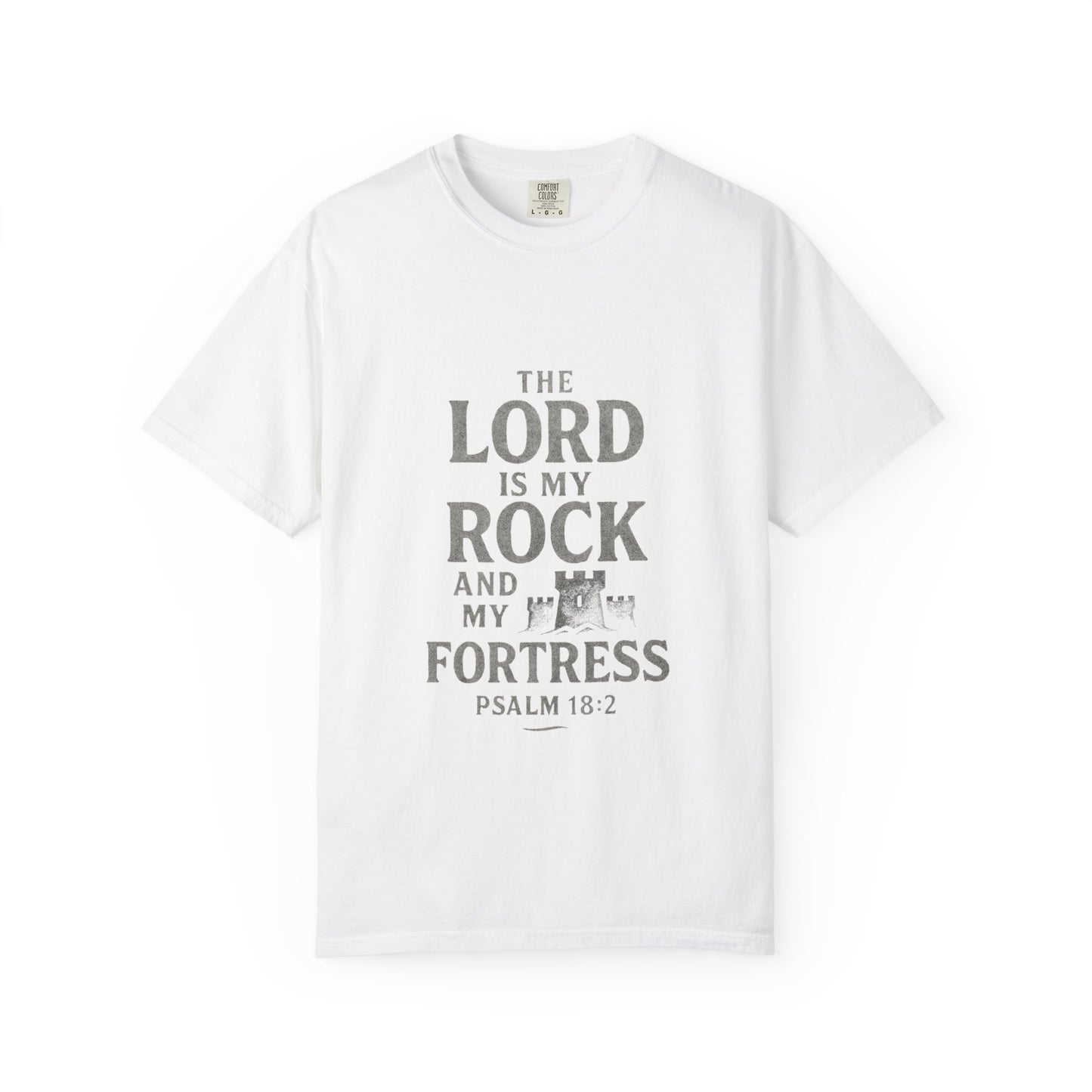 Religious T-Shirt — “The Lord is my Rock ” Psalm 18:2 Christian Tee