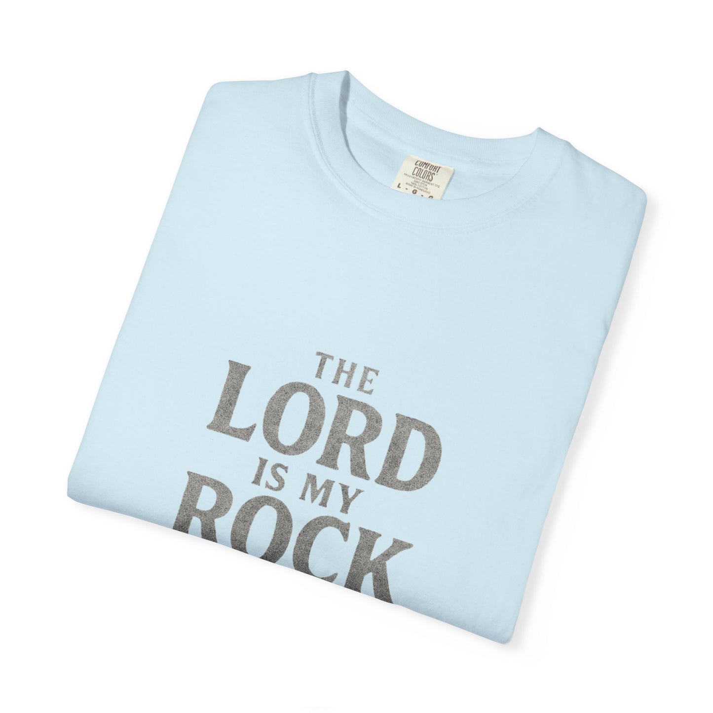 Religious T-Shirt — “The Lord is my Rock ” Psalm 18:2 Christian Tee