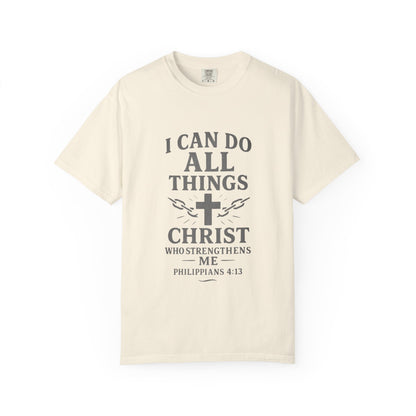 Christian Philippians 4:13 T-Shirt — "I Can Do All Things" Faith Tee