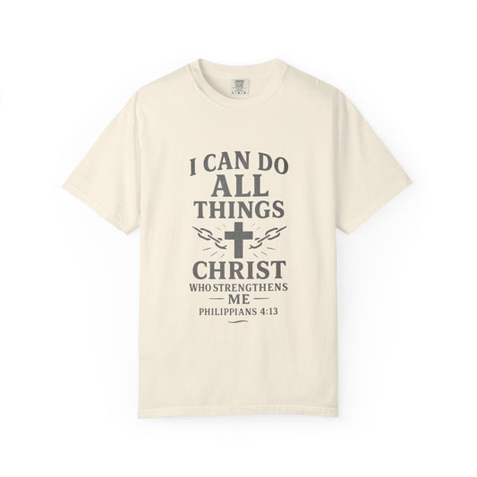 Christian Philippians 4:13 T-Shirt — "I Can Do All Things" Faith Tee
