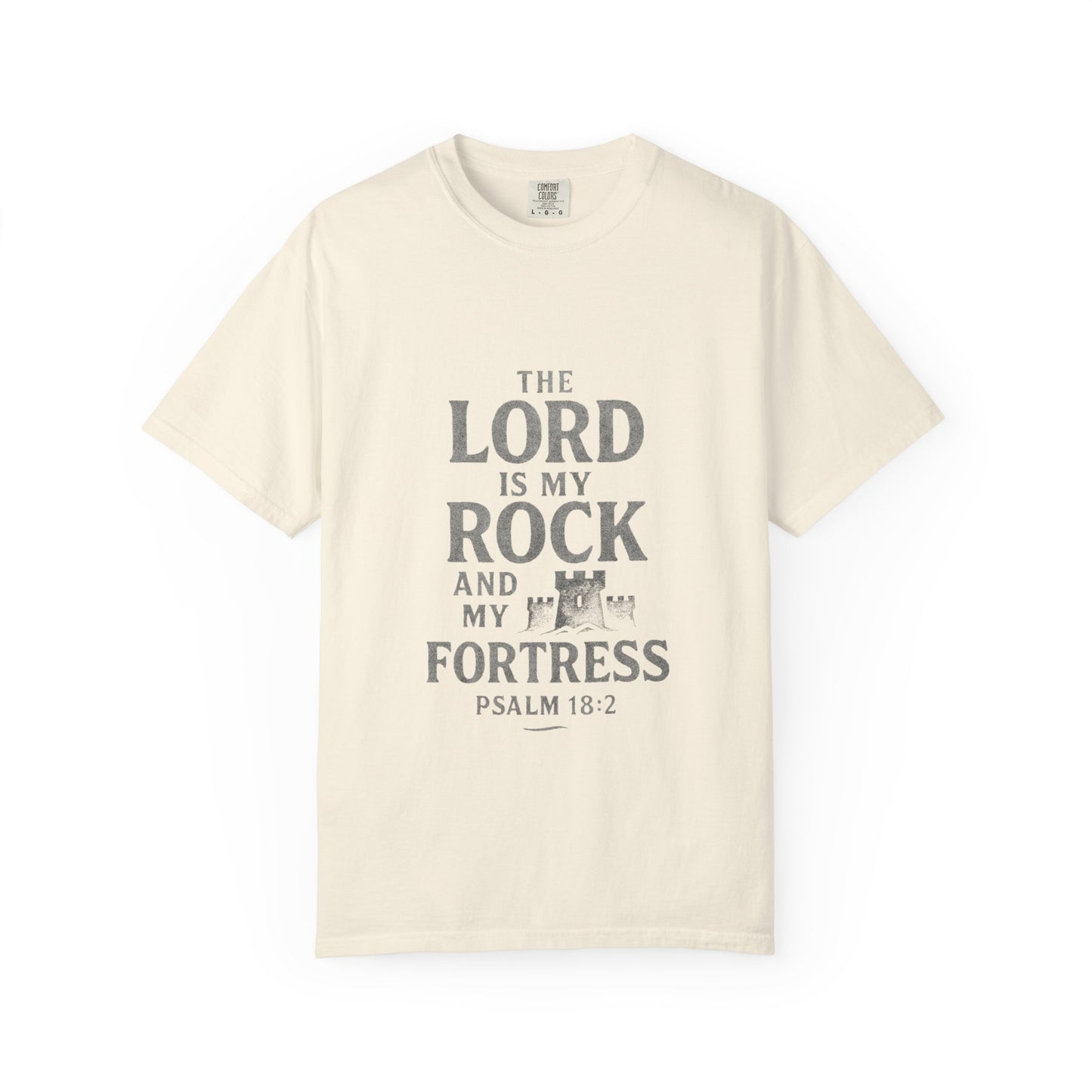 Religious T-Shirt — “The Lord is my Rock ” Psalm 18:2 Christian Tee