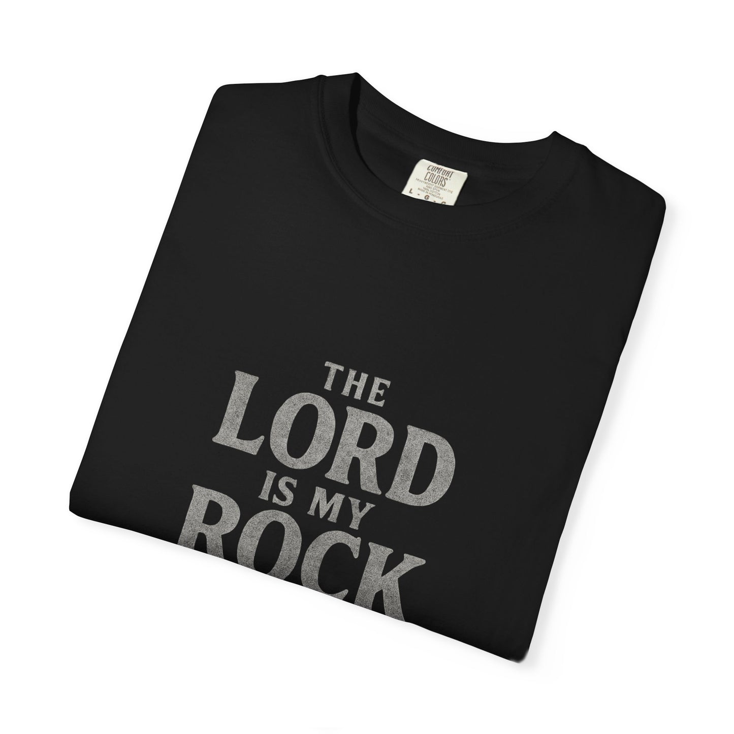 Religious T-Shirt — “The Lord is my Rock ” Psalm 18:2 Christian Tee