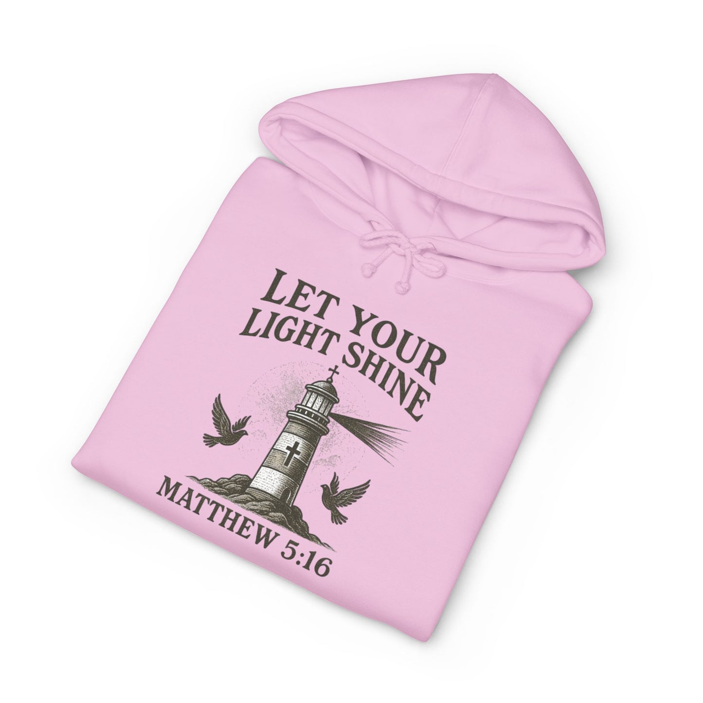 Let Your Light Shine Hoodie – Matthew 5:16 Christian Lighthouse Sweatshirt