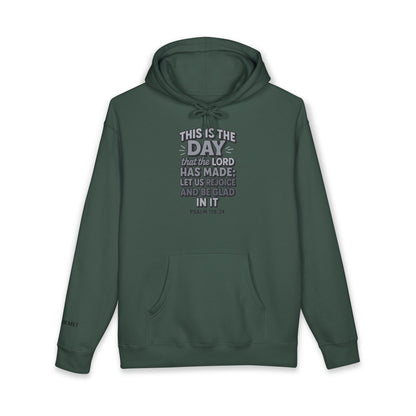 Hoodie — "This Is the Day" Psalm 118:24 Inspirational Christian Hoodie