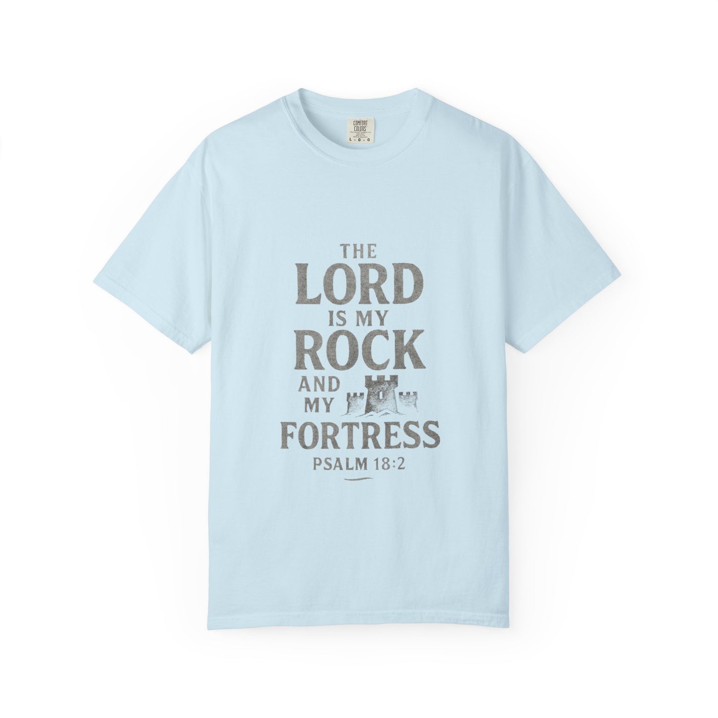 Religious T-Shirt — “The Lord is my Rock ” Psalm 18:2 Christian Tee